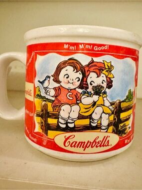 Campbell's Red and White Ceramic Soup Mug